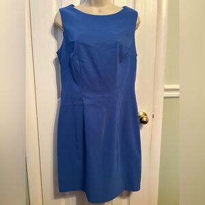 Elegant Blue Sleeveless Dress